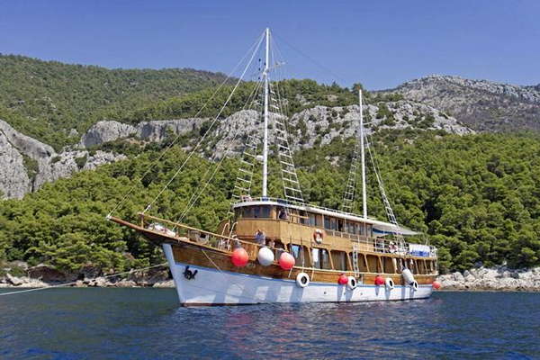 M/S ANETA Eilandhoppen & raften Dalmatië – route TV