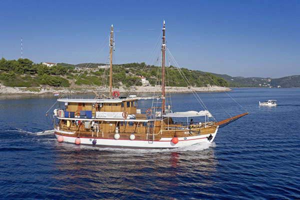 M/S RIBIC Eilandhoppen Noord-Dalmatië – route ZB